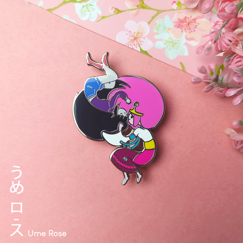 pin's marceline et princess bubblegum princesse chewing gum adventure time collection mignon couple lesbien